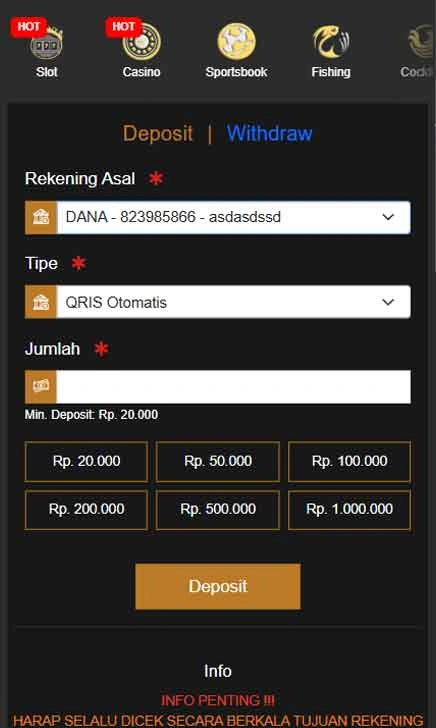 cara deposit APK Freechip Slot